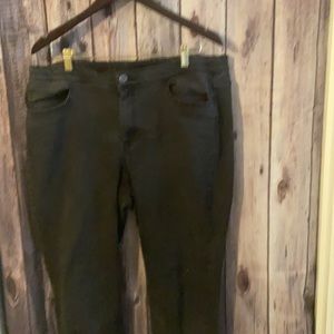 J Jill Black Denim Leggings Size 18